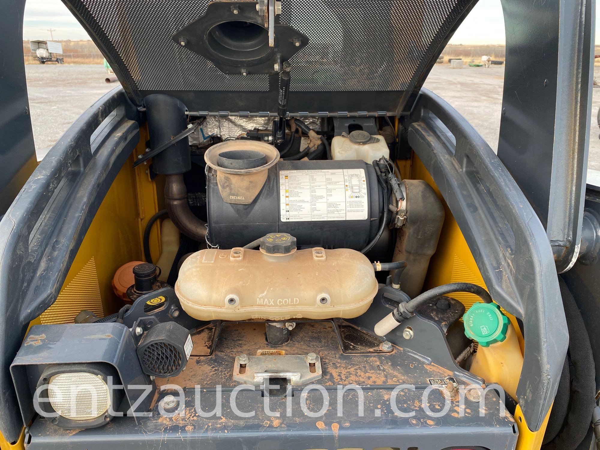 2014 JD 333E HIGH FLOW SKID STEER, RUBBER TRACKS,