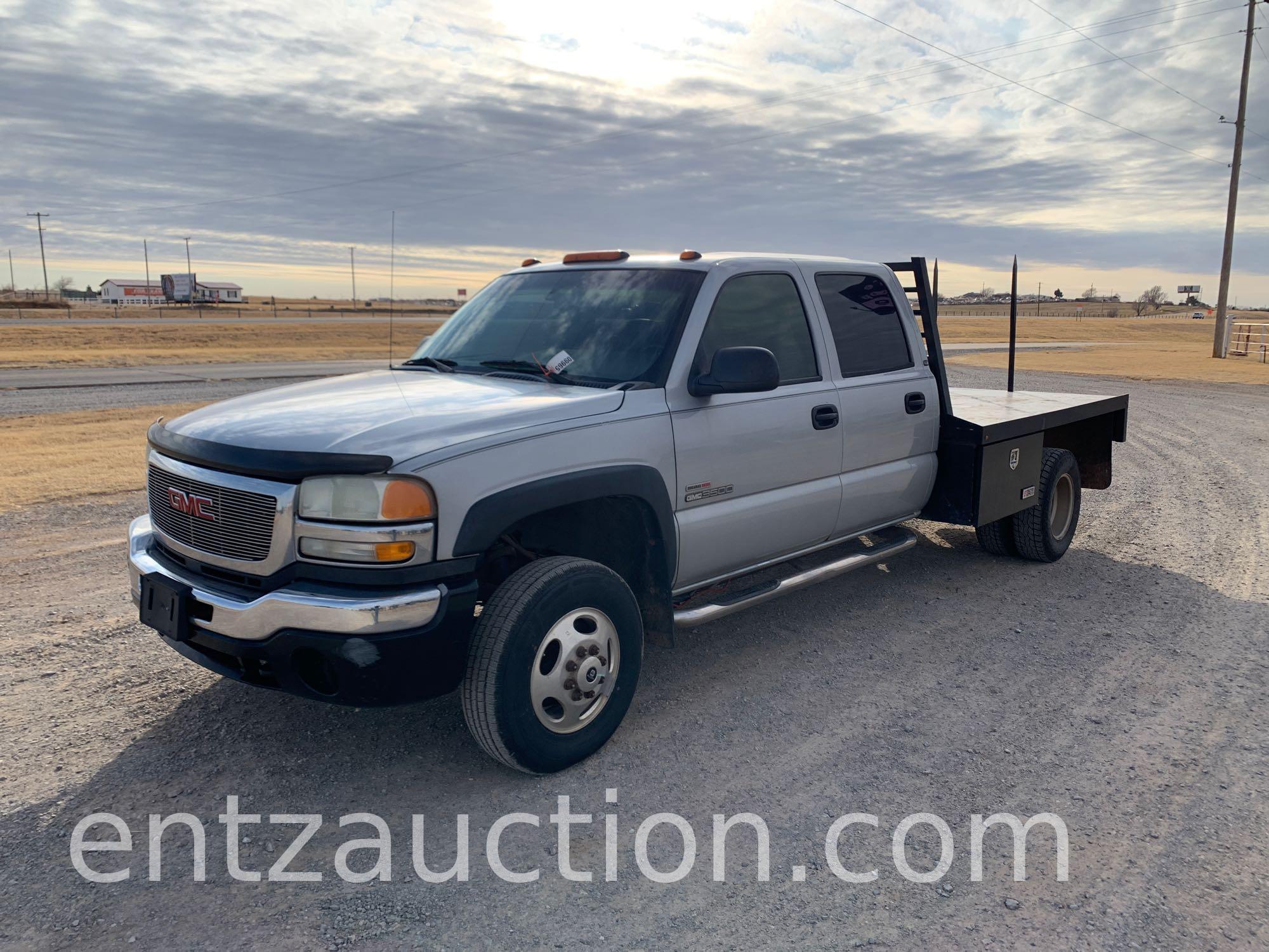 2003 GMC 3500 PICKUP, 6.6 DURAMAX DIESEL, AUTO,