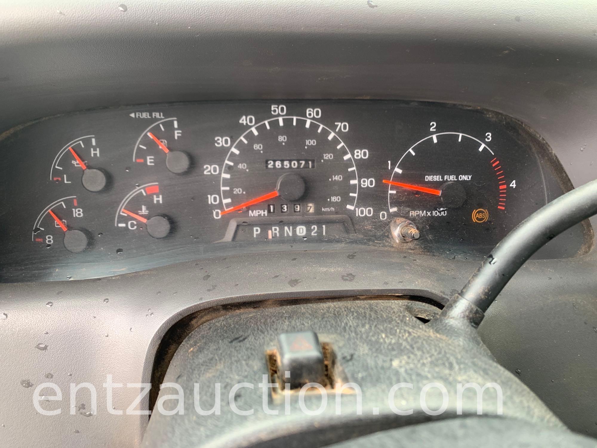 1999 FORD F350 PICKUP, 7.3L POWERSTROKE, EXT. CAB,