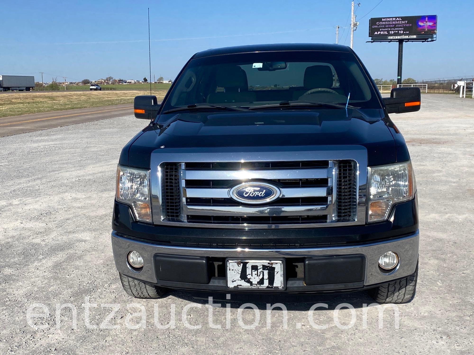 2010 FORD F150 XLT PICKUP, EXT. CAB,