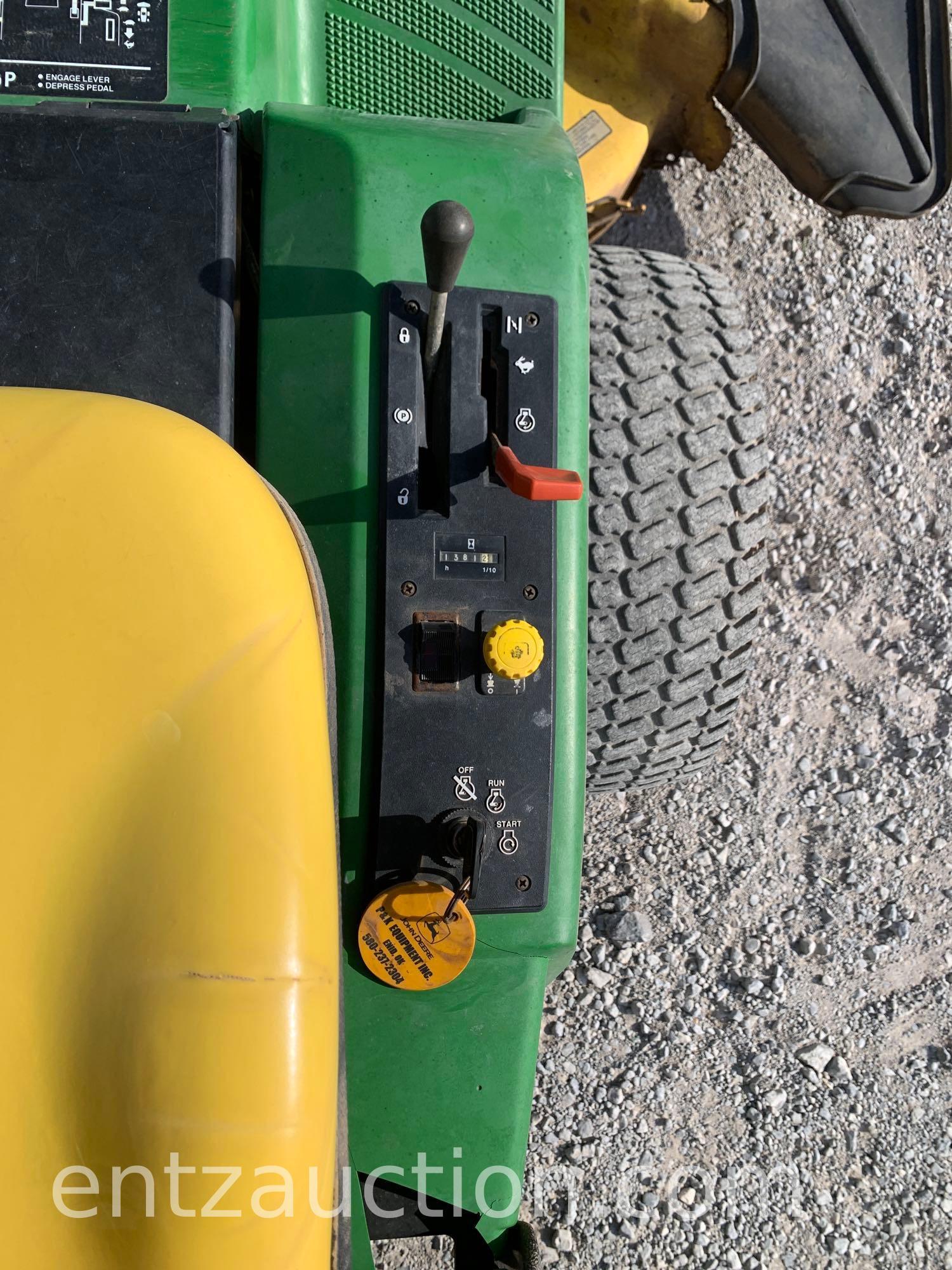 JD F725 MOWER, GAS, 54" CUTTING DECK, NEW BATTERY...