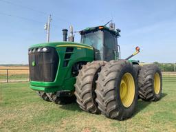 2010 JD 9430 TRACTOR, C&A, 4 HYD., 24/6 MANUAL TRANS.,