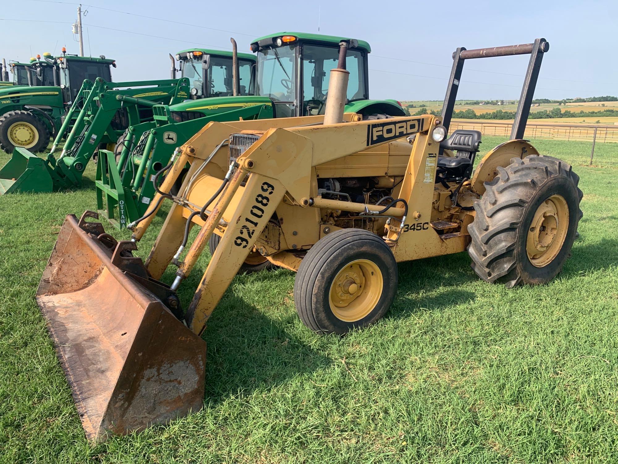 FORD 345C TRACTOR, DIESEL, 4/2 SPEED, DUAL HYD.,