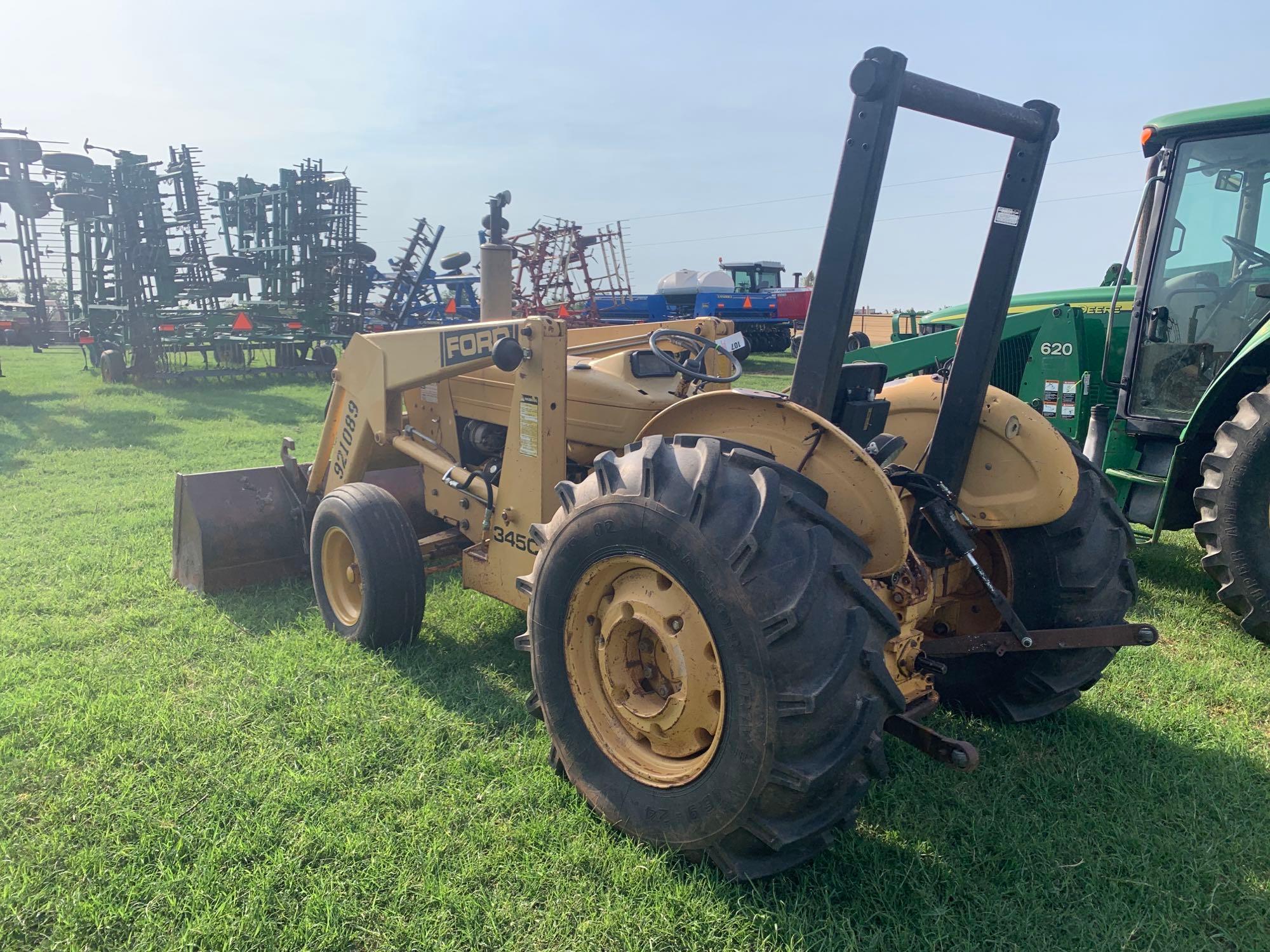 FORD 345C TRACTOR, DIESEL, 4/2 SPEED, DUAL HYD.,