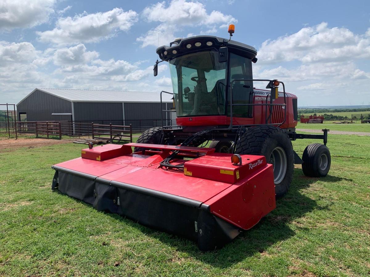 MF HESSTON WR 9770 SWATHER, C&A, HYDROSTAT,