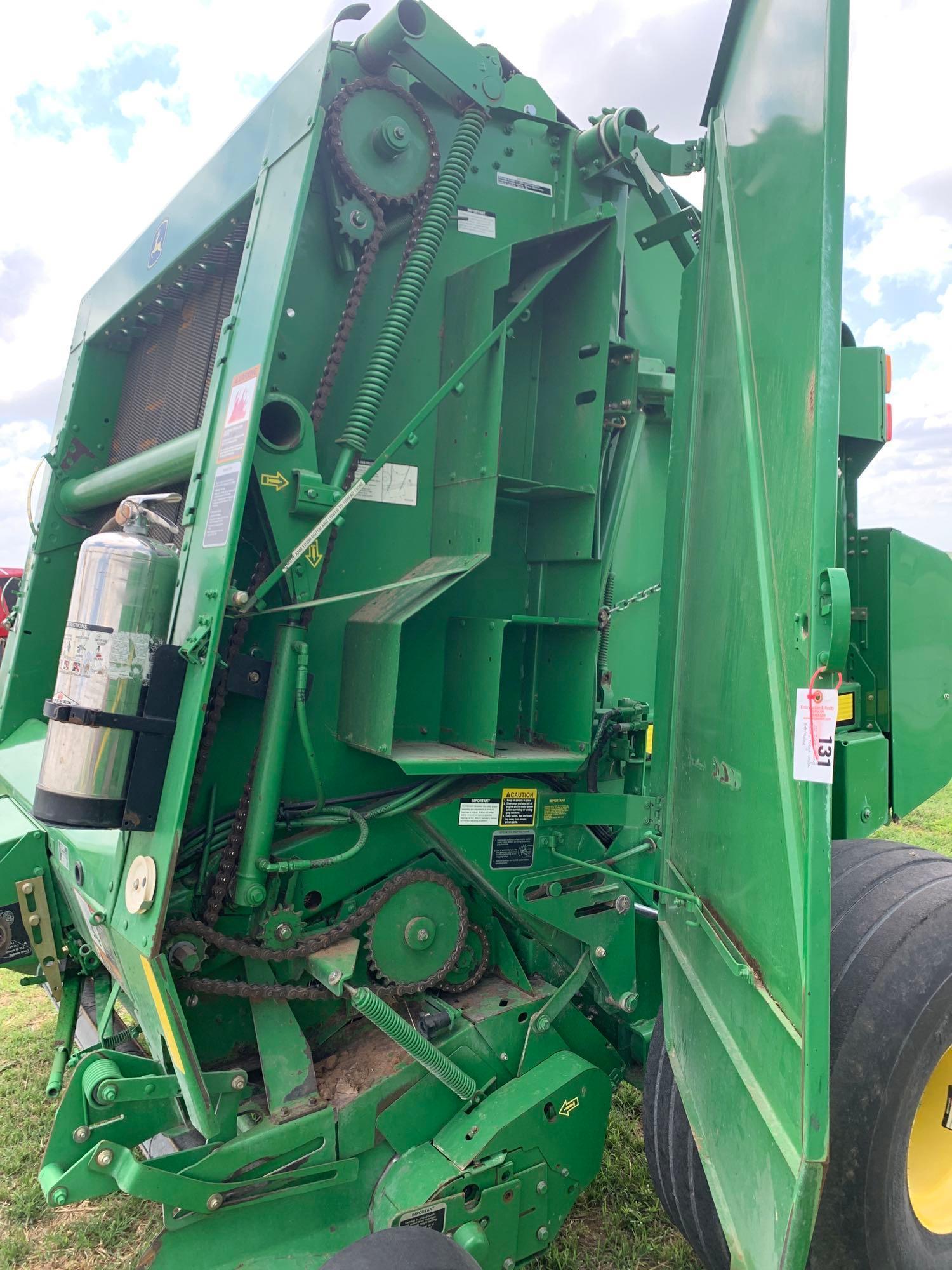 JD 568 ROUND BALER, MEGA WIDE PLUS, NET/TWINE,