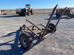 SINGLE BALE HAY TRAILER, (NO TITLE)