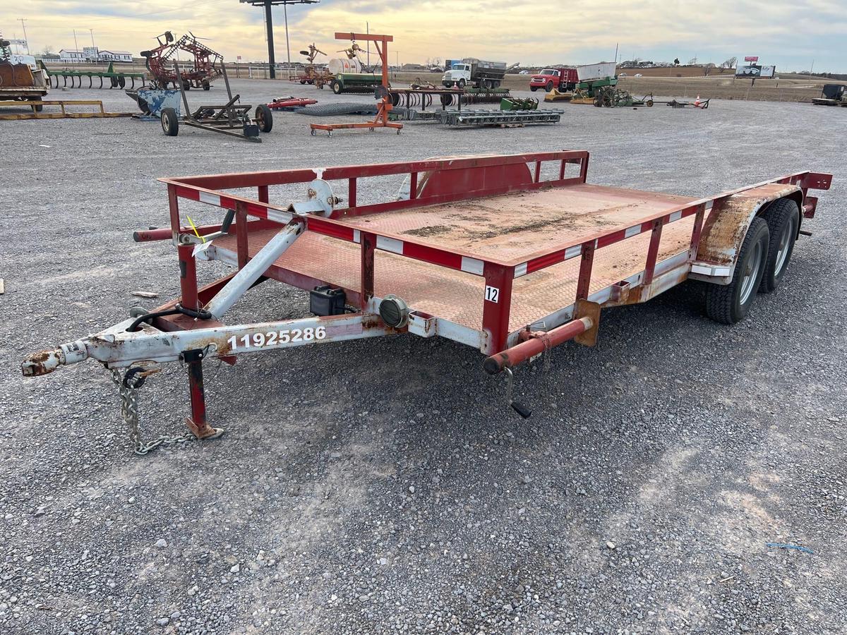 2011 BUCK DANDY TRAILER, 82" X 16', BP, TA, 3500 LB