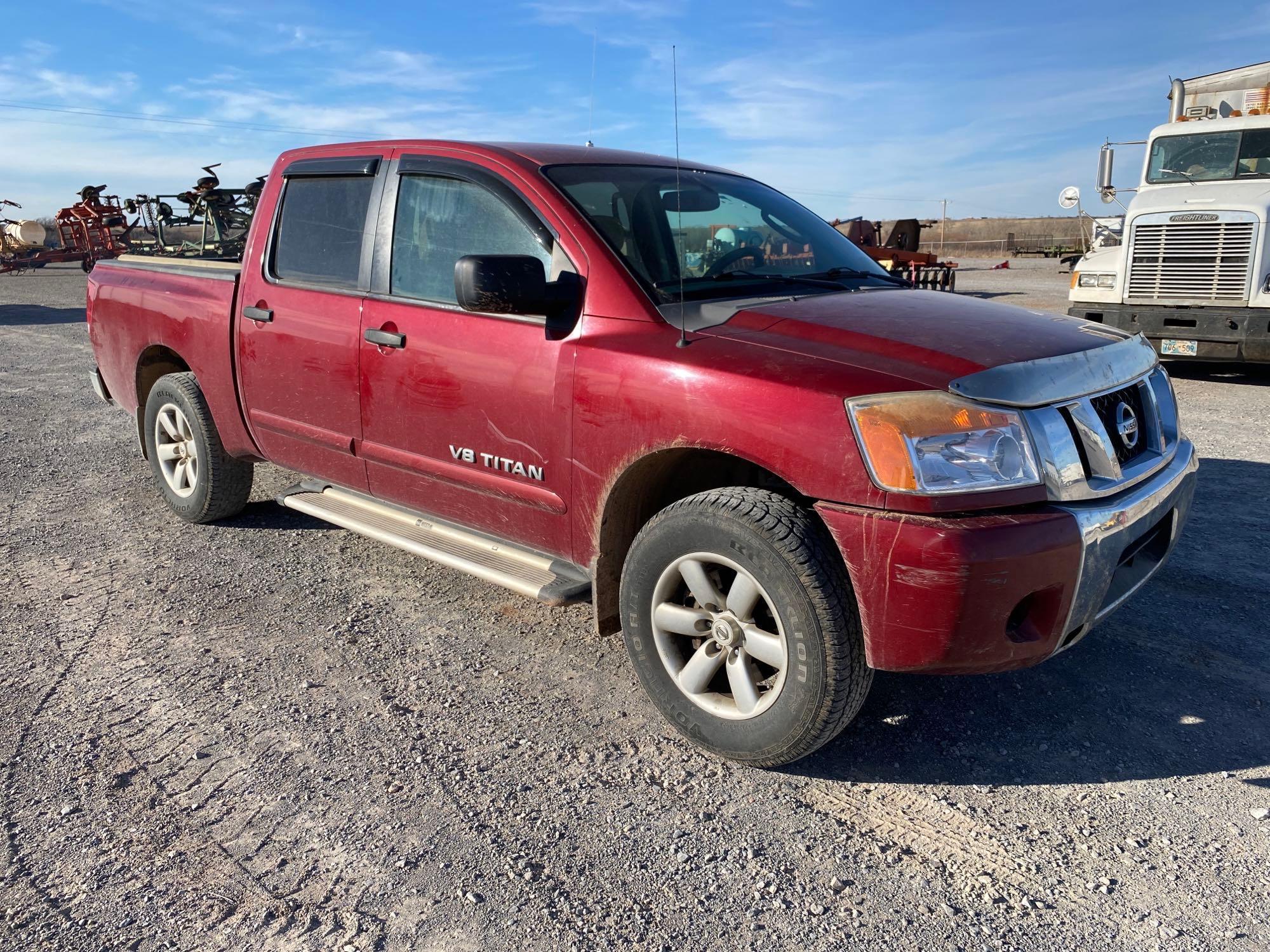 2008 NISSAN TITAN PICKUP, 5.6L V8, 4 DOOR, 2WD,