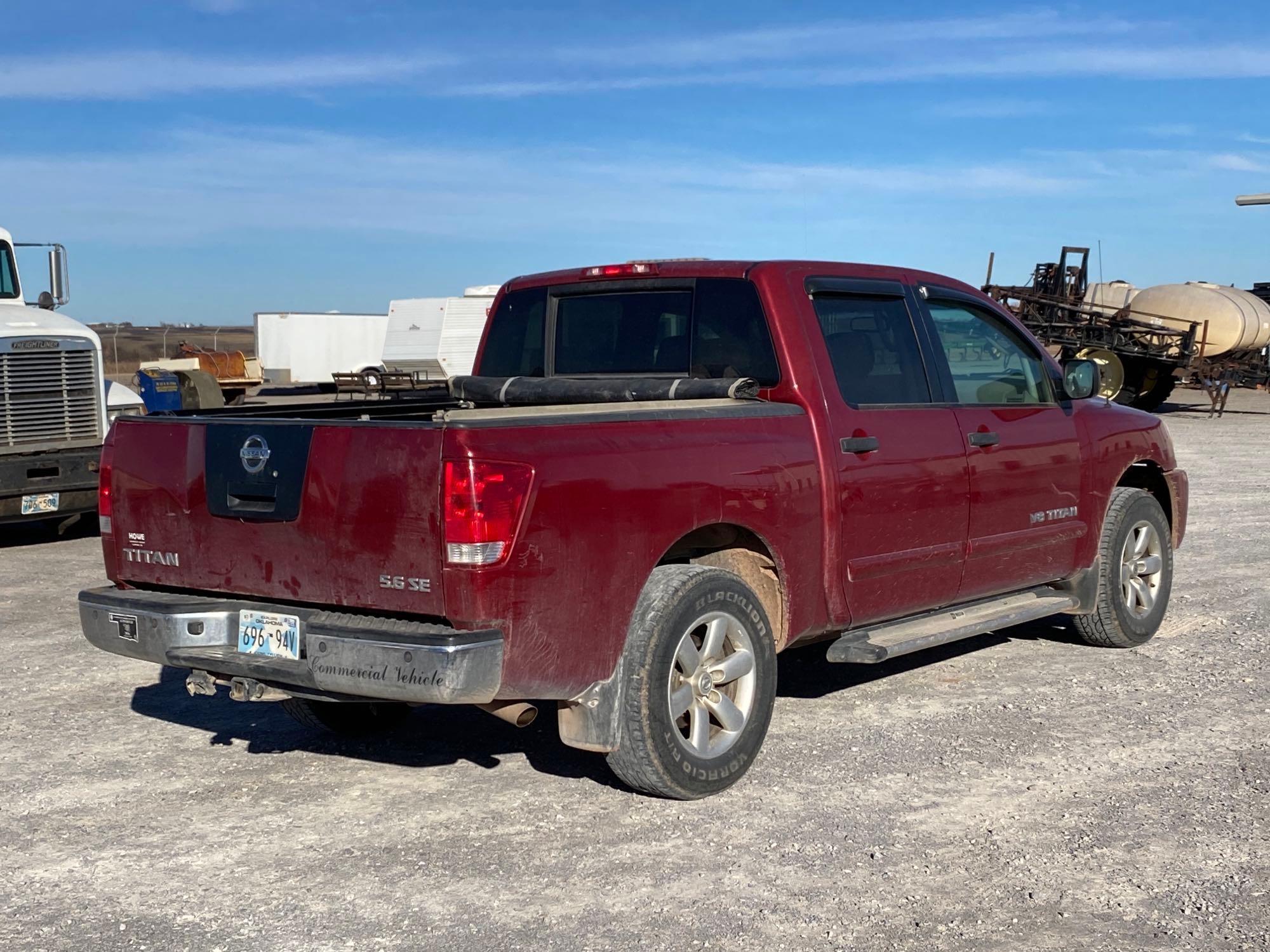 2008 NISSAN TITAN PICKUP, 5.6L V8, 4 DOOR, 2WD,