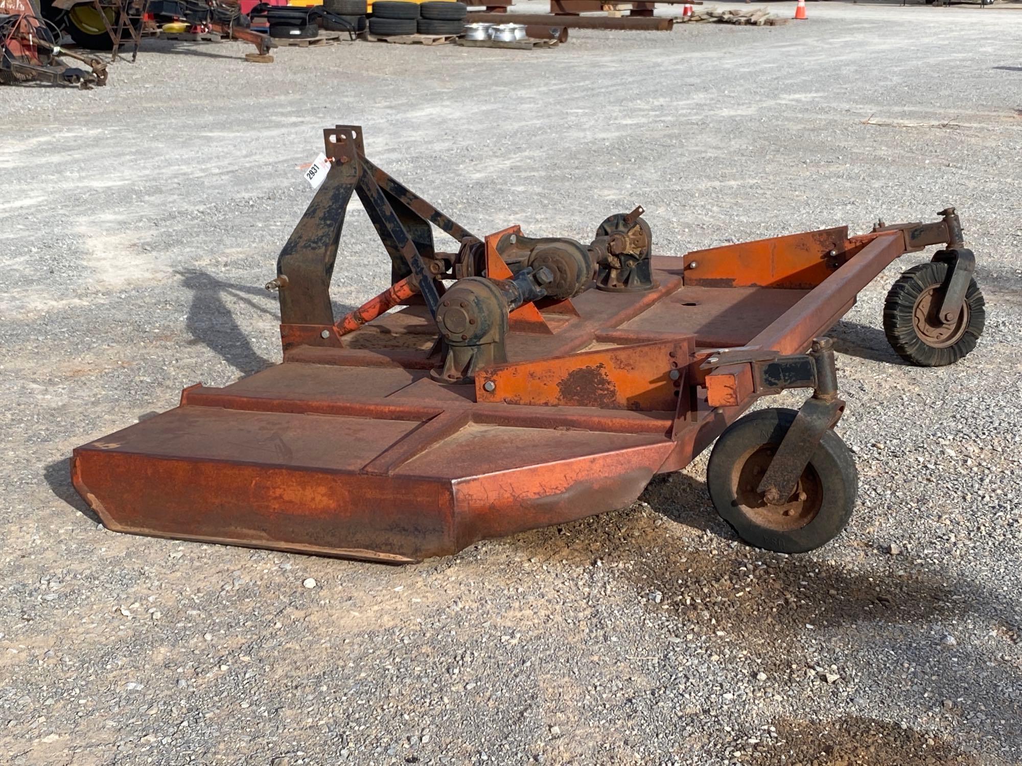 MOWHAWK 10' ROTARY MOWER, DUAL TAIL WHEEL, 3PT,