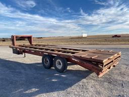 1997 FLATBED TRAILER, 96" X 24' + 4' DOVETAIL, GN,