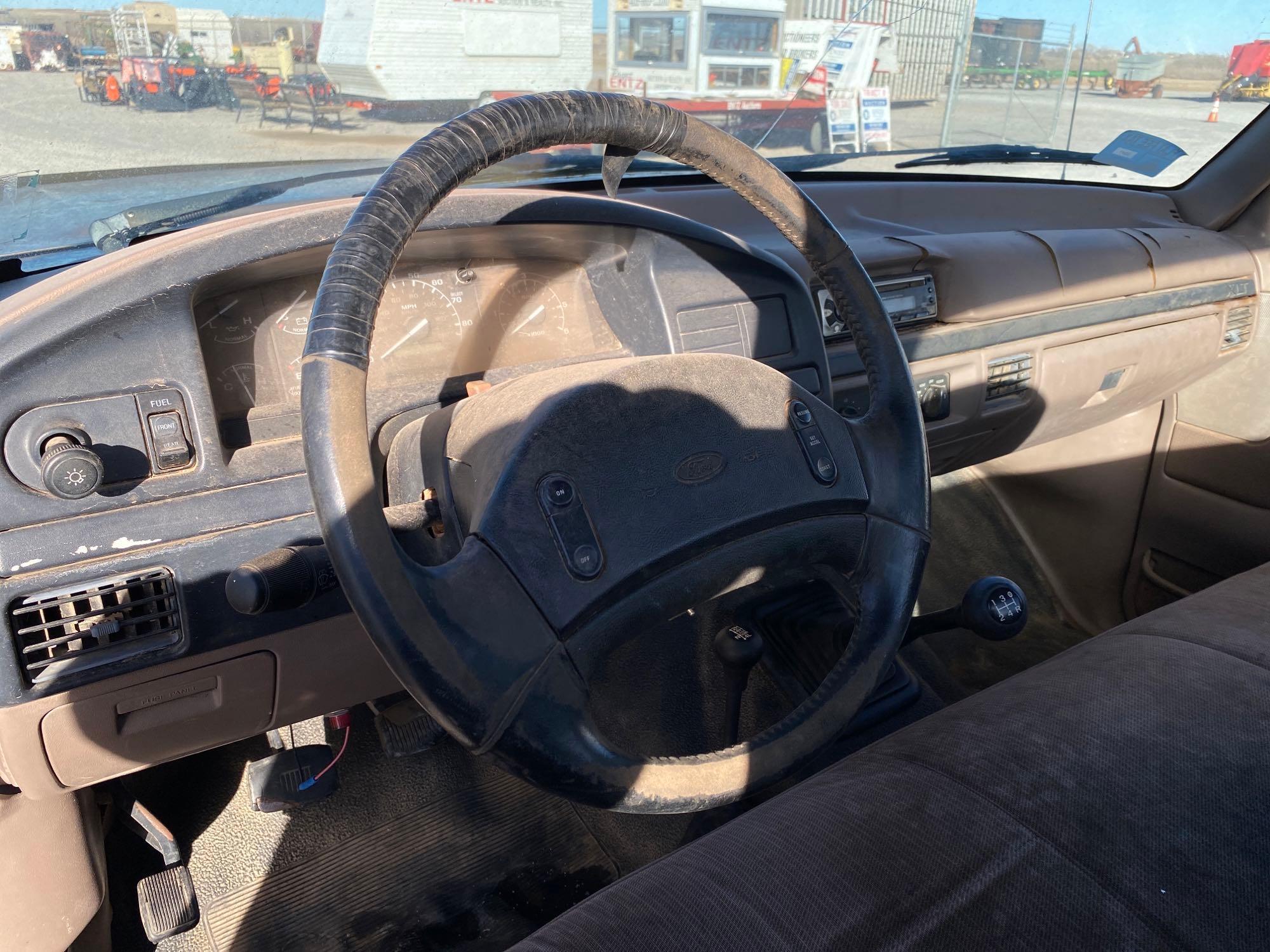 1997 FORD F350 XLT PICKUP, EXT. CAB, 7.5L V8,