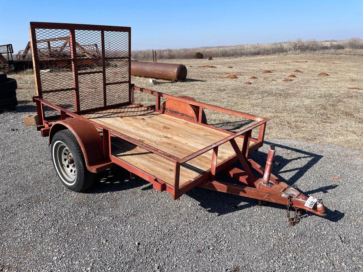 5' X 8' UTILITY TRAILER W/ 4' GATE (NO TITLE)