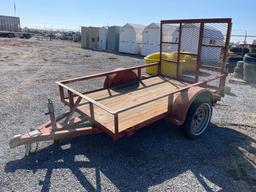 5' X 8' UTILITY TRAILER W/ 4' GATE (NO TITLE)