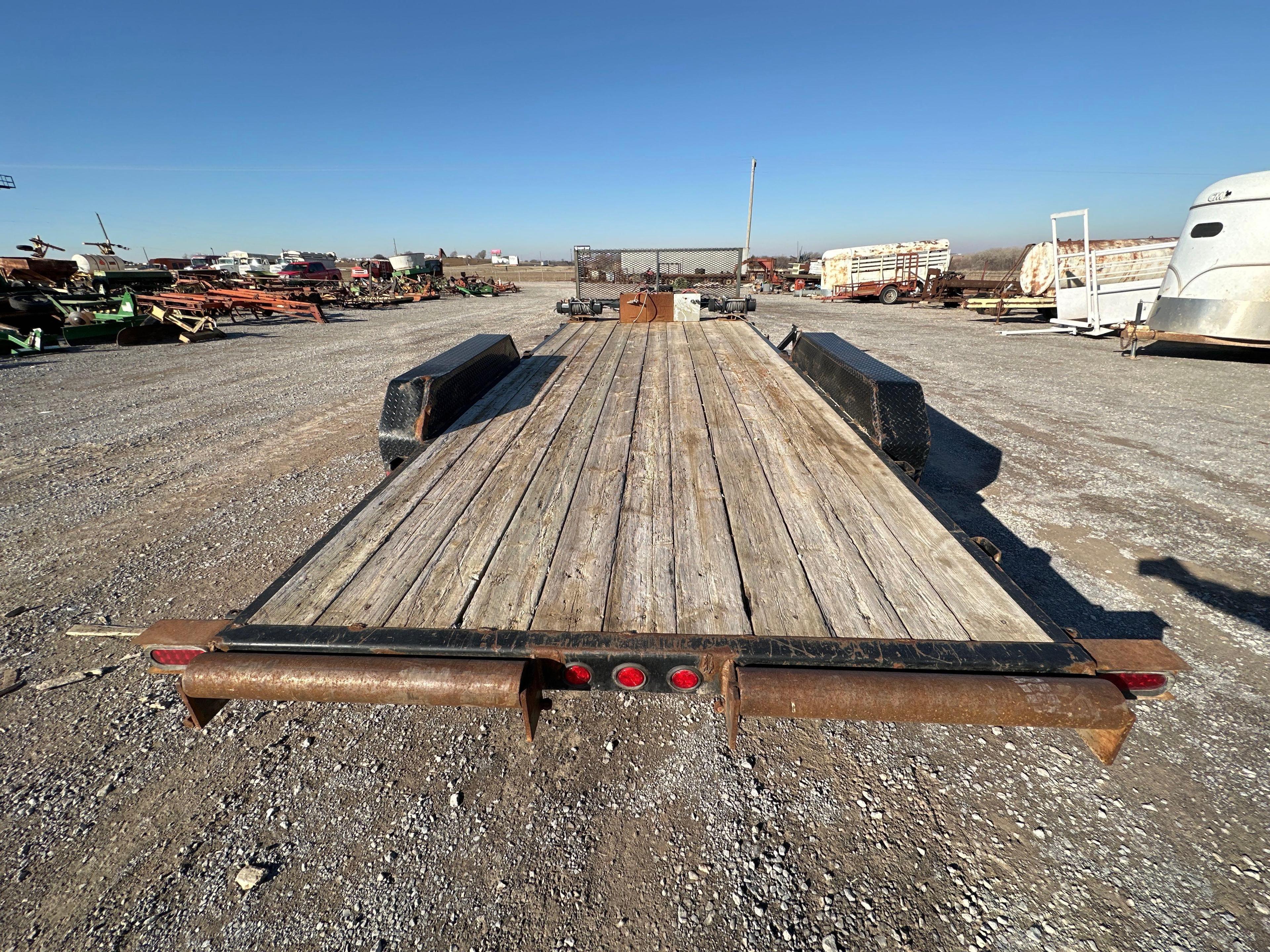 PJ 83" X 18' FLATBED UTILITY TRAILER, HEAD