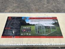 8' X 20' TWIN WALL ALUMINIUM FRAME GREENHOUSE