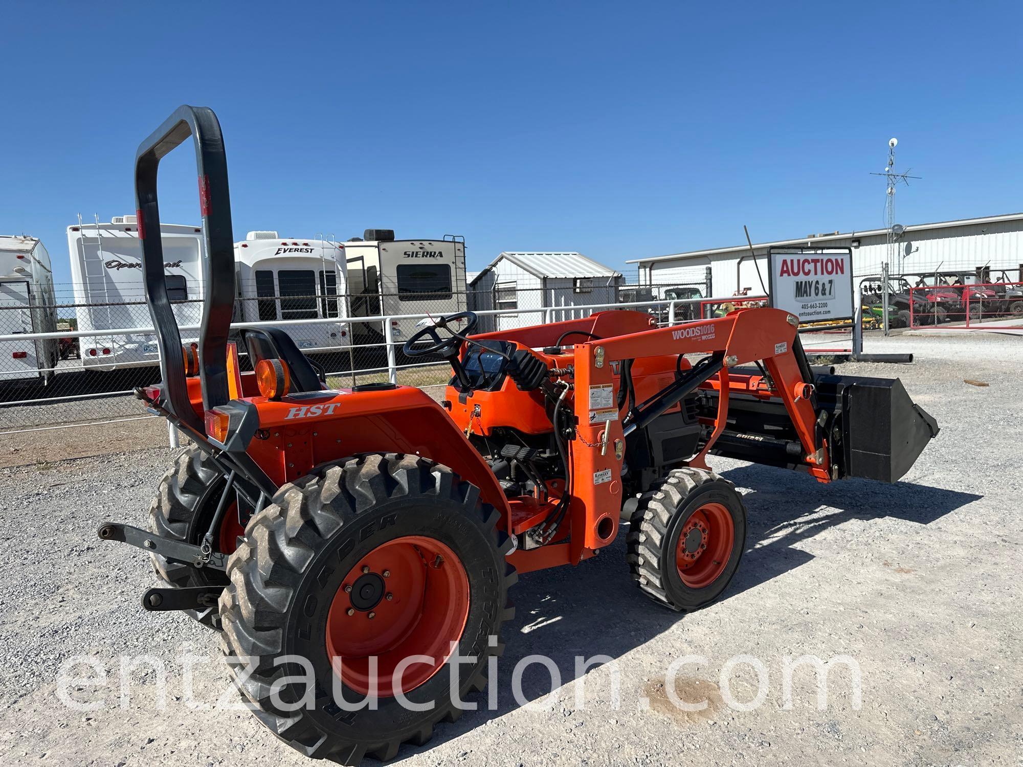 2006 KUBOTA L3400 TRACTOR, ROPS, 4WD, 3PT, PTO,