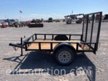 UTILITY TRAILER, 5' X 8' W/ RAMP