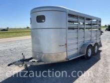 2018 GR TRAILERS LIVESTOCK TRAILER, 6' X 16', BP,