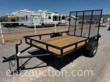 SHOPBUILT UTILITY TRAILER, 8' X 10', BP, SA, WOOD