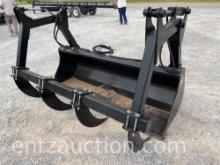 7' LOADER BUCKET W/ REMOVABLE HYD. GRAPPLE,