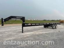 EZ HAUL INLINE HAY TRAILER, GN, TA, 32',