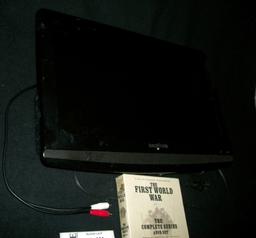 Lot 4: Bosonic Flat Screen Tv With Wall Hanging Mount And Dvd Series The First World War (Complete S