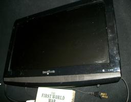 Lot 4: Bosonic Flat Screen Tv With Wall Hanging Mount And Dvd Series The First World War (Complete S