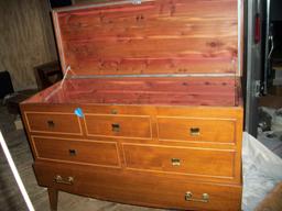 Lot 45: Beautiful Mid Century Modern Cedar Chest By Lane Alta Vista, Virginia