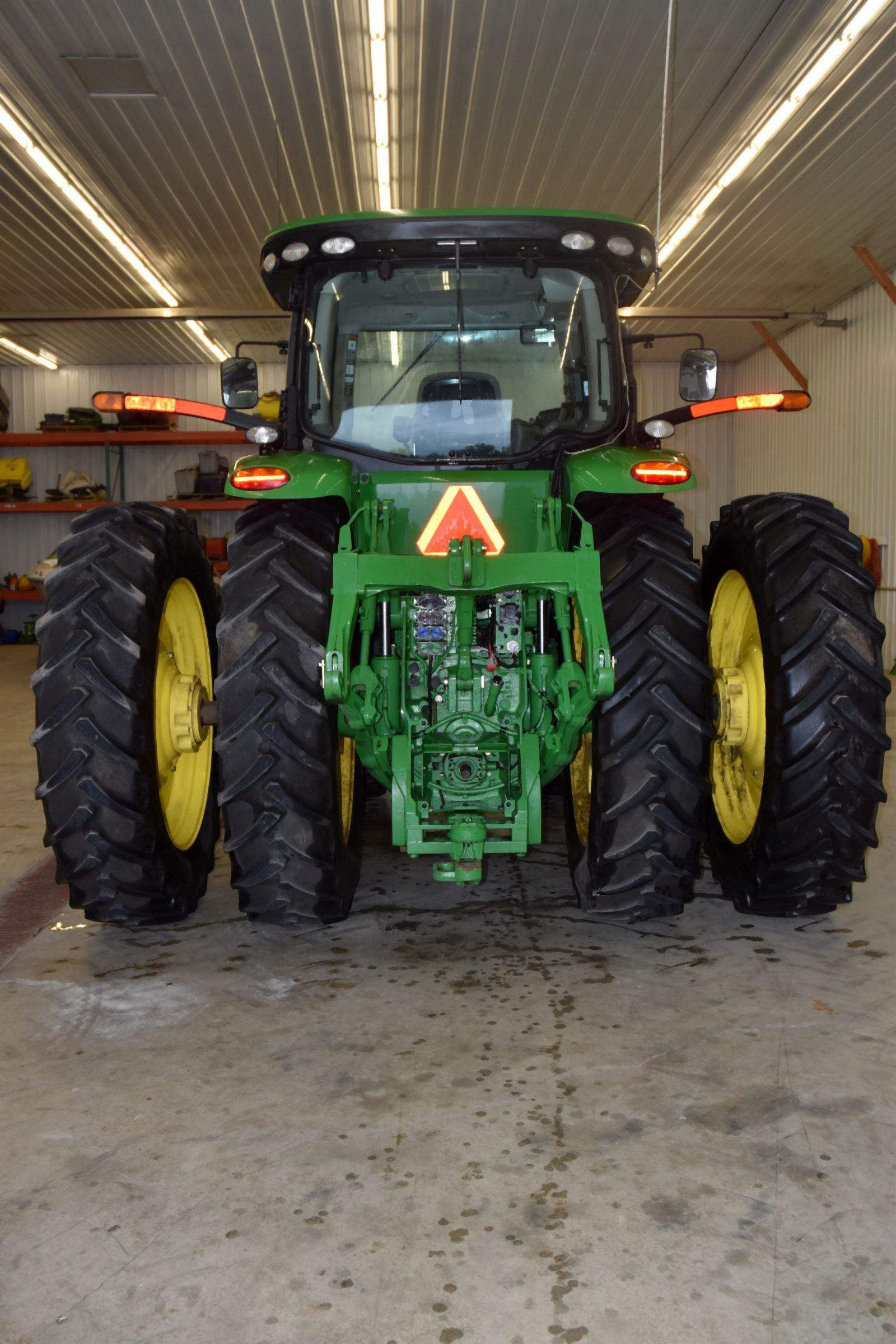 2012 John Deere 8285R MFWD, 1312 Hours, Front Duals, Rear Duals 480/80/R50 90%, Inside/ Outside Rear