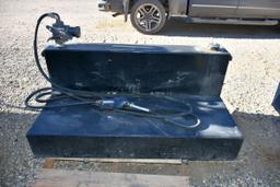 L-Shaped 100 Gallon Pickup Fuel Tank With 12 Volt Pump