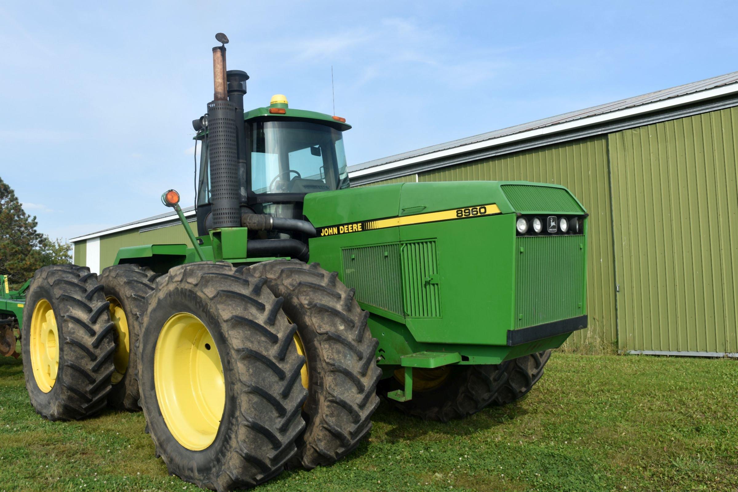 1992 John Deere 8960 4x4, 20.8x42 Duals At 85%, Rear Weights, 12 Speed, 4 Hydraulics, 6627 Hours, Jo