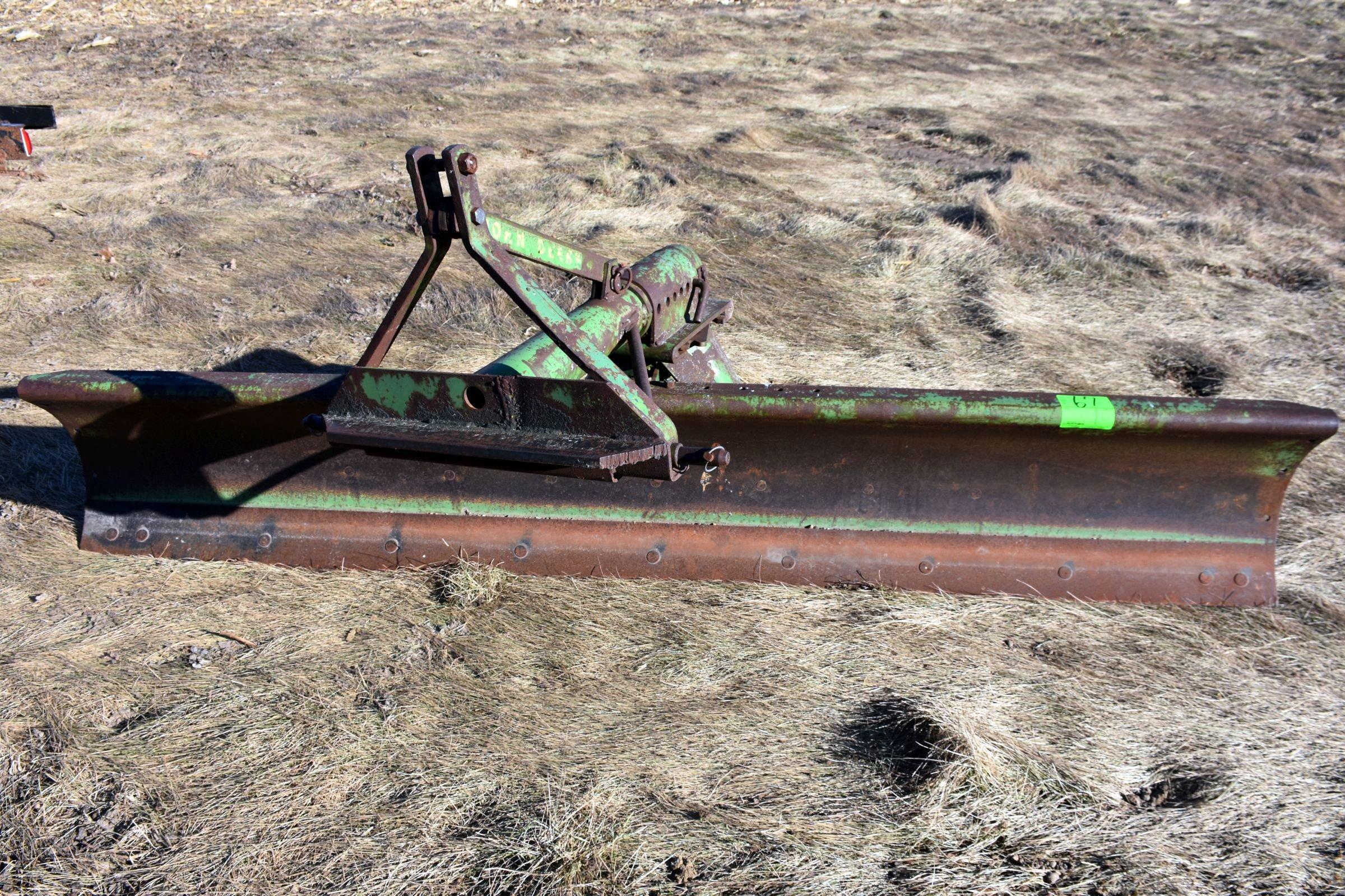 John Deere 3pt 9’ Rear Blade