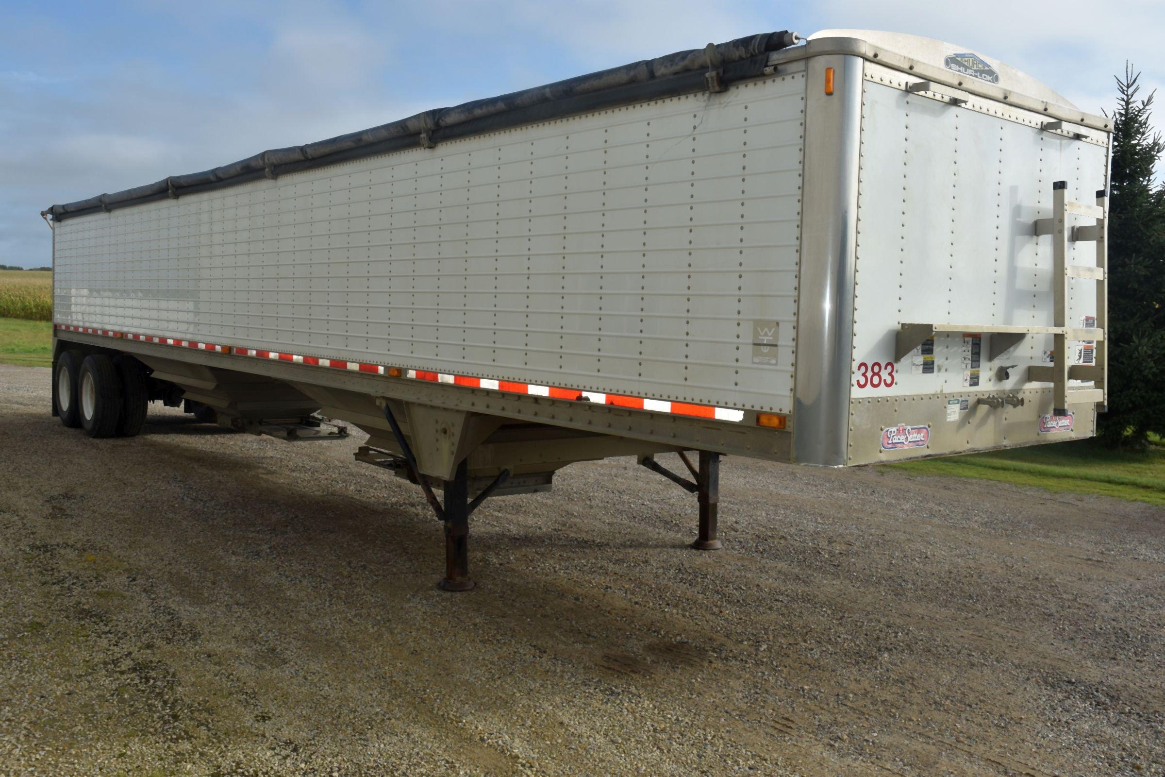 2004 Wilson Grain Trailer, 43’x96”x66”, Ag Hoppers, Roll Tarp, Spring Ride, 22.5 Rubber