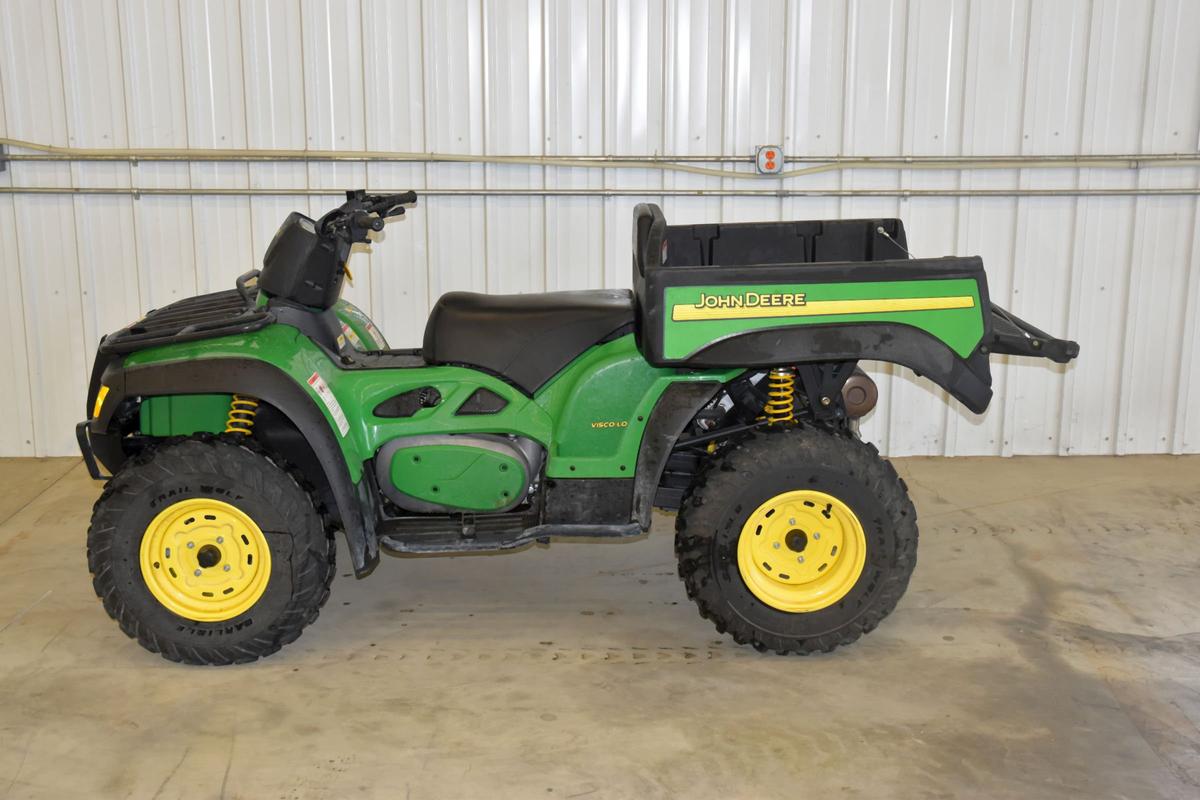 John Deere 650 Buck ATV, Auto, 4x4, 438 Miles, Dump Box, Good Tires