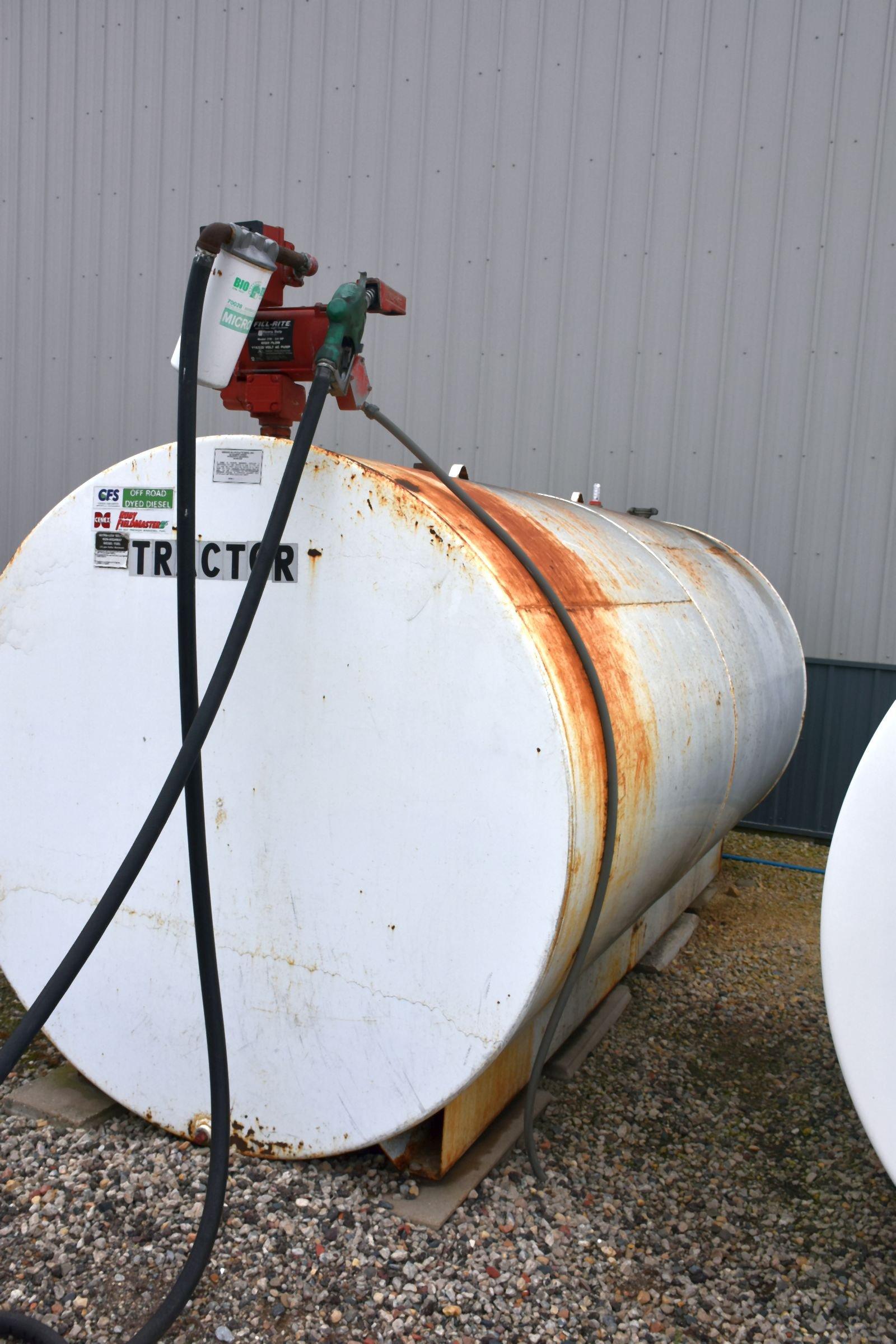 2000 Gallon Fuel Barrel With Fil-Rite Pump