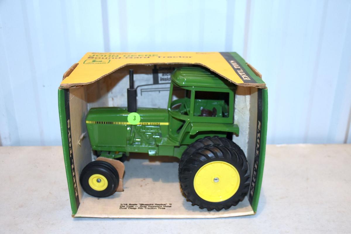 Ertl John Deere 1/16th Scale, Sound-Gard Tractor, Blue Print Replica, With Box