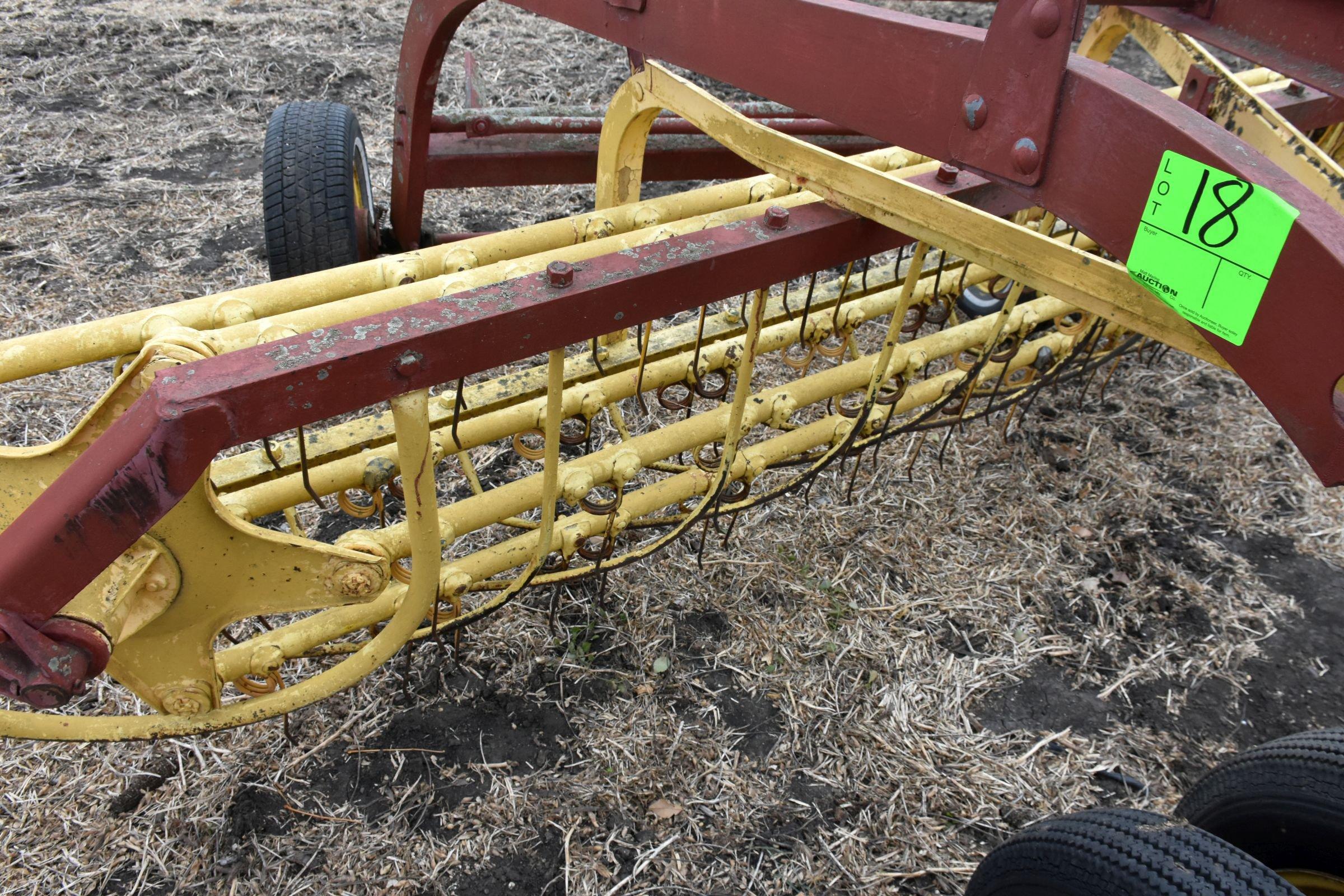 New Holland 55 Hay Rack, 5 Bar, Dolly Wheel Front Or Draw Bar