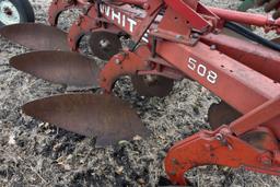 White 508 Plow, 4x18's, Coulters, In-Furrow