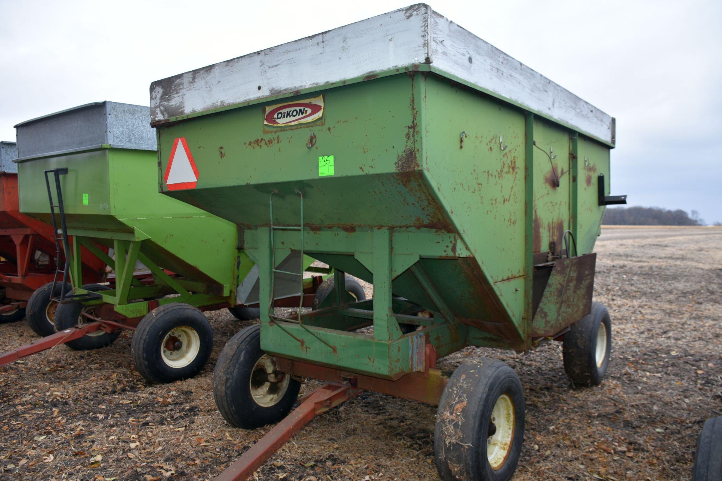 Dakon 275 Bushel Gravity Flow Wagon, With 10 Ton Running Gear