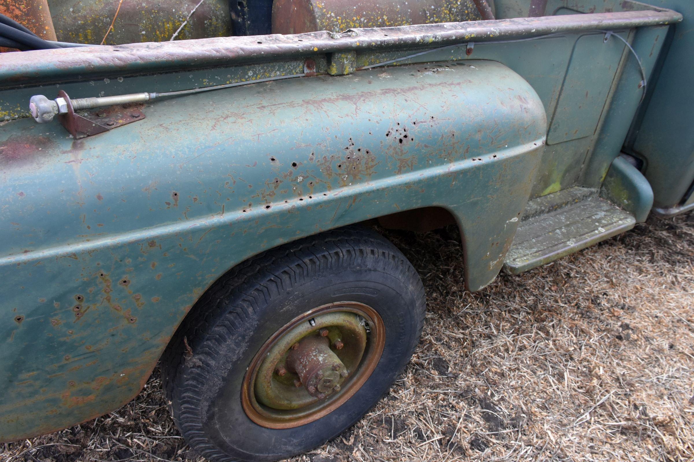 1958 International A120 Pickup, 4x4, 4 Speed, Inline 6 Cylinder, Step Side, NO TITLE OR REGISTRATION