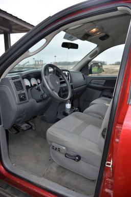 2009 Dodge Ram 2500HD Big Horn Pickup, 5.7L Hemi, 4x4, 4 Door, Long Box, Gooseneck Ball, 71,000 Mile