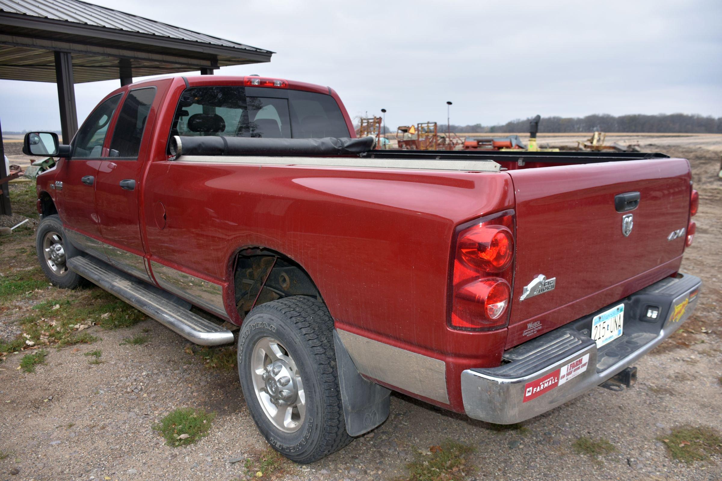 2009 Dodge Ram 2500HD Big Horn Pickup, 5.7L Hemi, 4x4, 4 Door, Long Box, Gooseneck Ball, 71,000 Mile