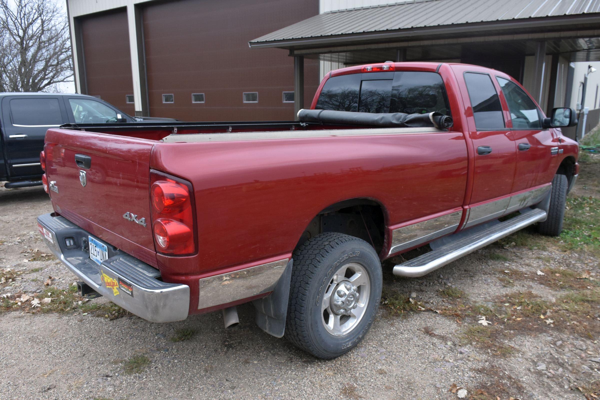 2009 Dodge Ram 2500HD Big Horn Pickup, 5.7L Hemi, 4x4, 4 Door, Long Box, Gooseneck Ball, 71,000 Mile