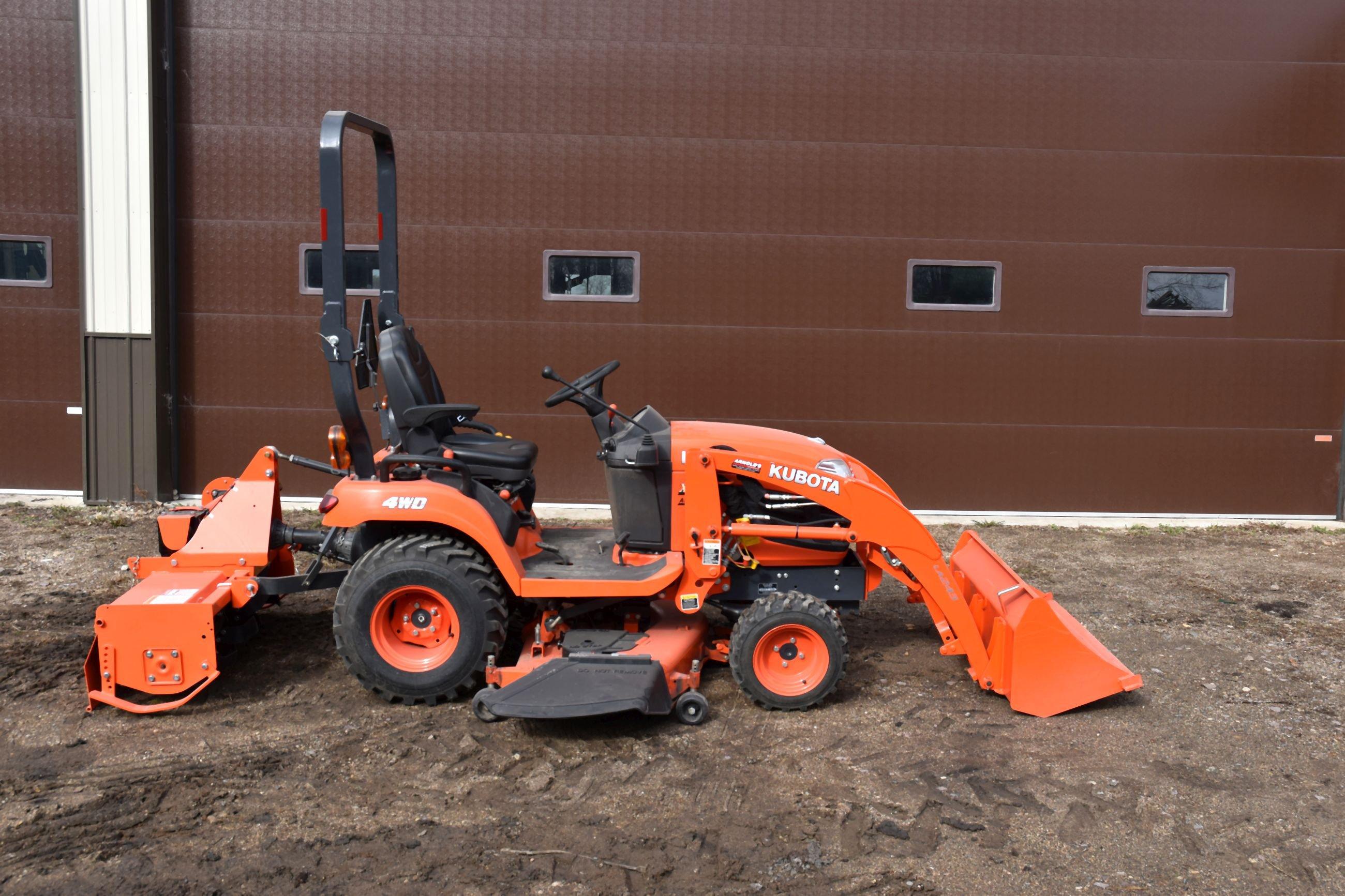 Kubota BX2670 Compact Utility Tractor, 4WD, 422 Actual Hours, 3pt., 540PTO, 26x12.00 Tires, 60" Mowe