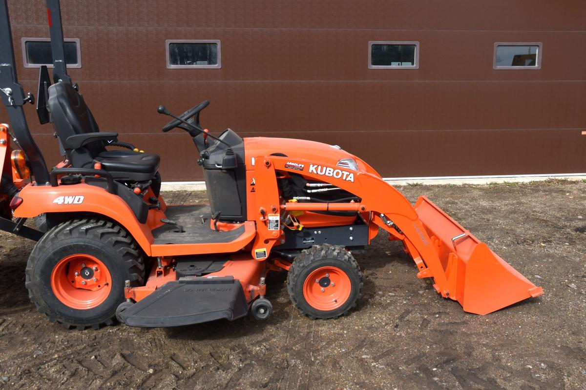 Kubota BX2670 Compact Utility Tractor, 4WD, 422 Actual Hours, 3pt., 540PTO, 26x12.00 Tires, 60" Mowe