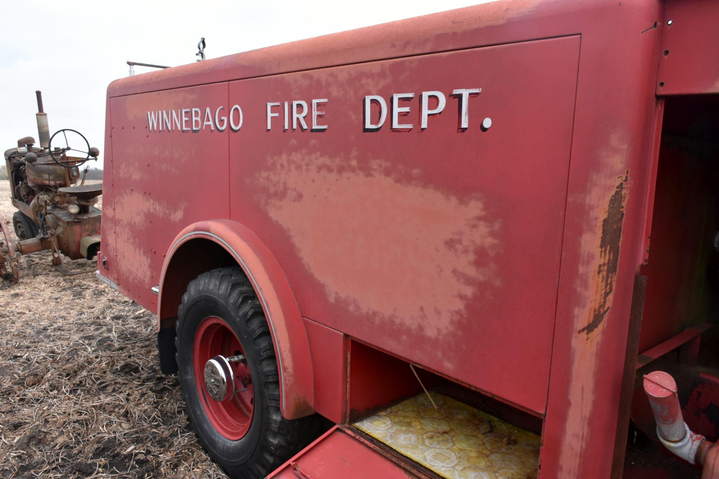 1965 Chevy 60 Fire Truck, 396 V8 Gas, 8,215 Miles Showing, 4x2 Speed, NO TITLE OR REGISTRATION