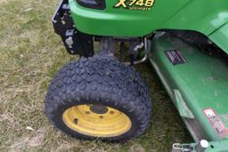 John Deere X748 Ultimate, 4WD, Diesel, 7 Iron 60'' Commercial Deck, Power Steering, Hydraulic Deck L