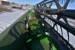 2006 John Deere 620F Hydraflex Bean Head, Full Finger, Poly Skids, Single Point Hookup, SN: 715496